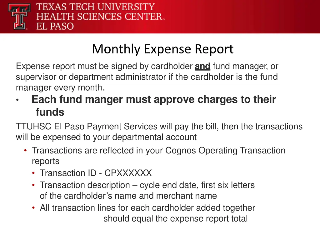 monthly expense report 1