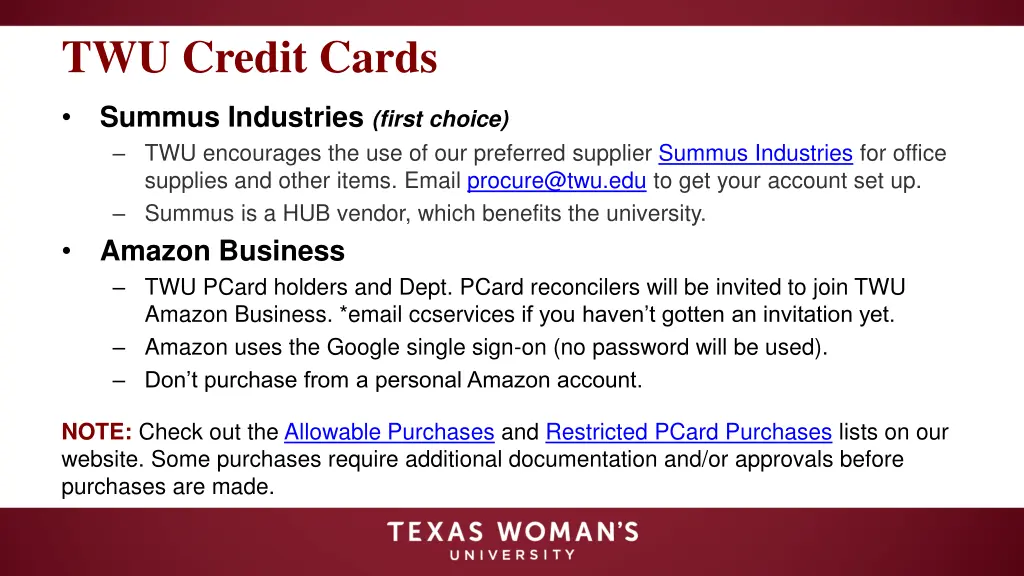 twu credit cards