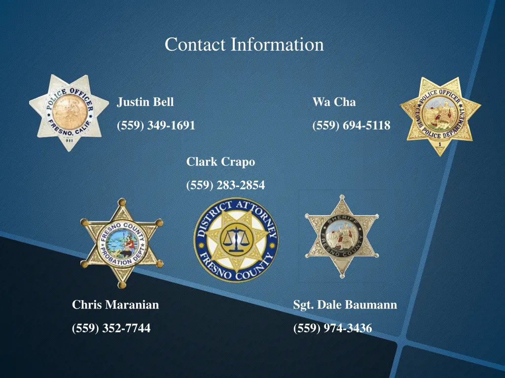 contact information