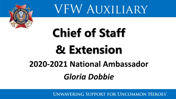 chief of staff extension 2020 2021 national