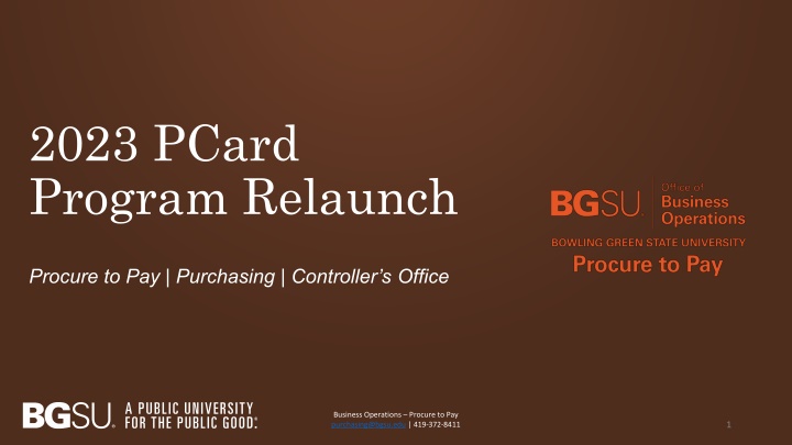 2023 pcard program relaunch