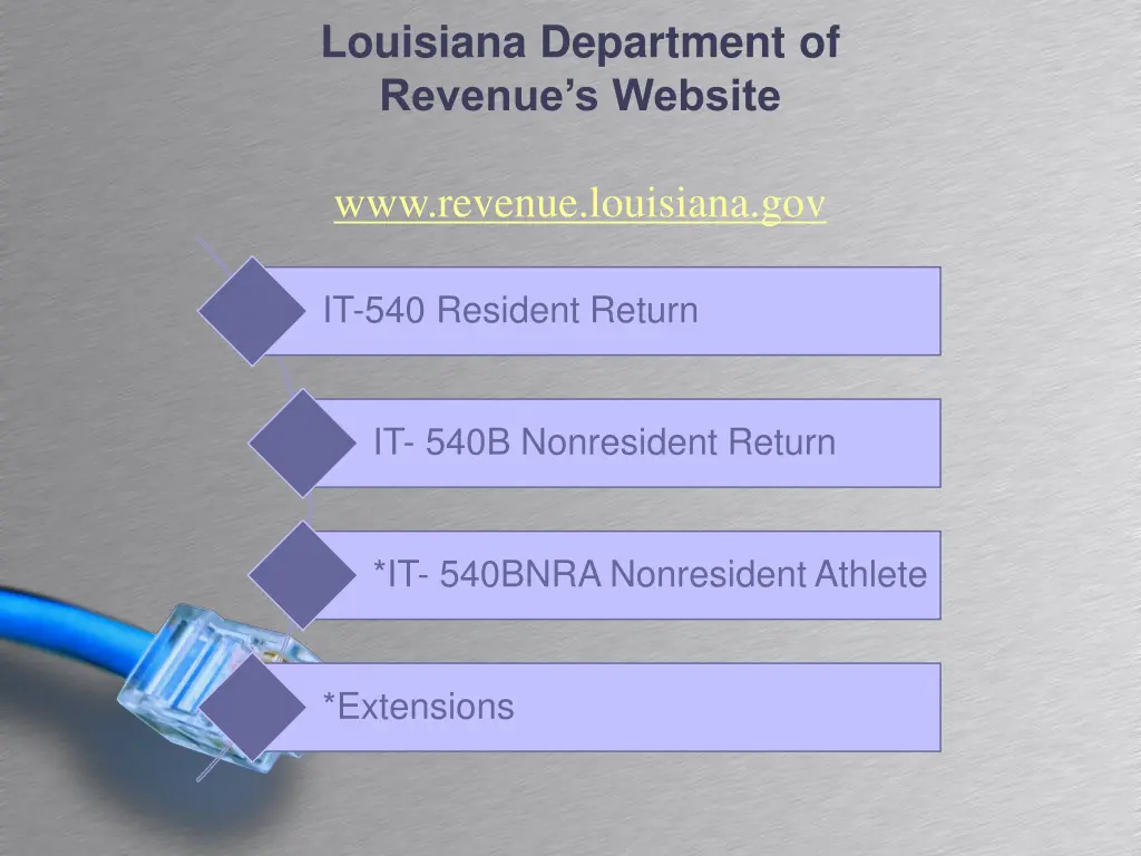 louisiana department of revenue s website