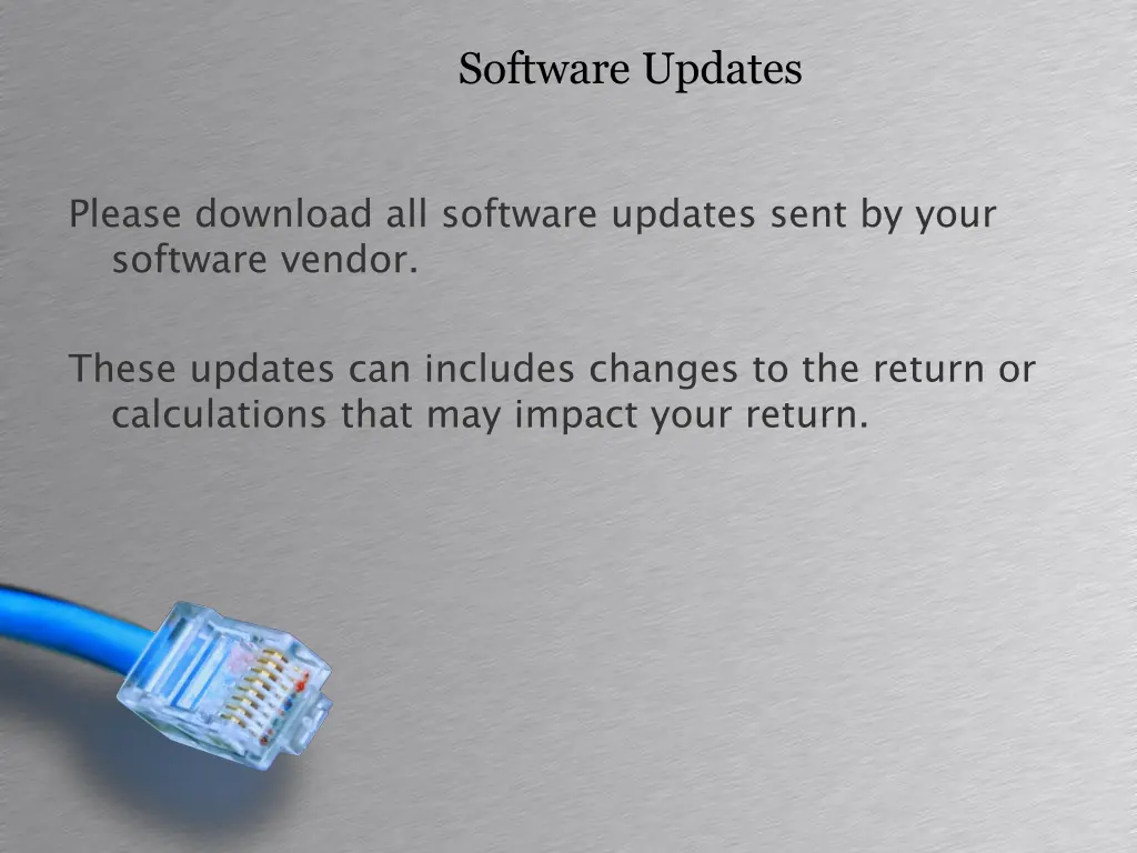 software updates