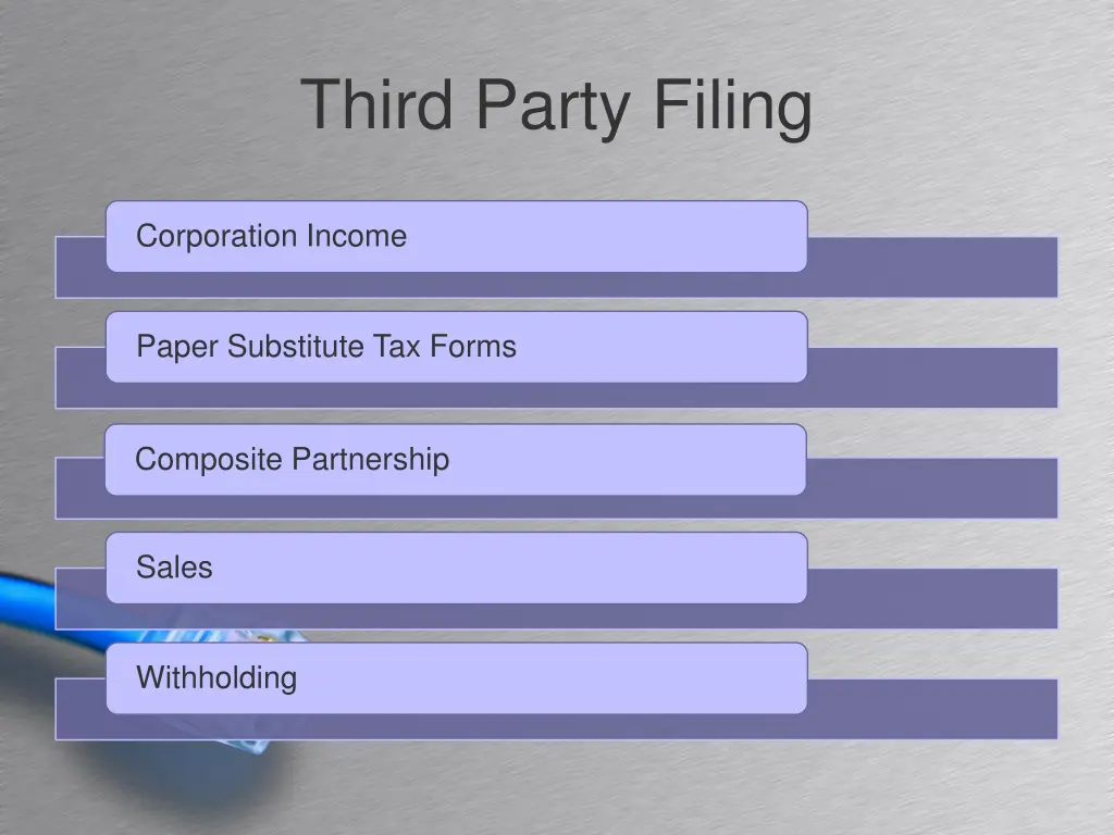 third party filing