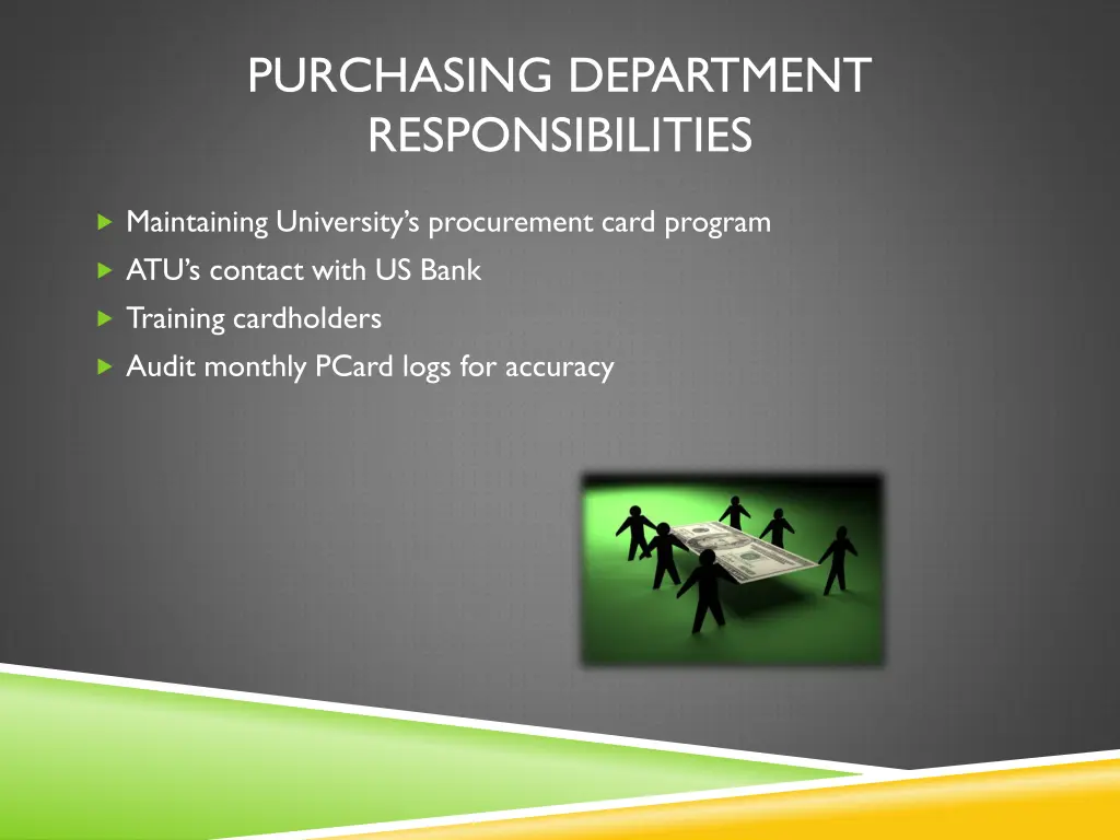 purchasing department responsibilities