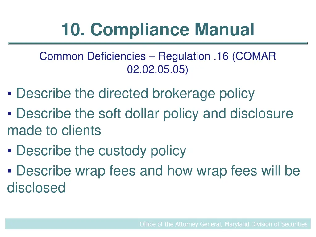 10 compliance manual 5