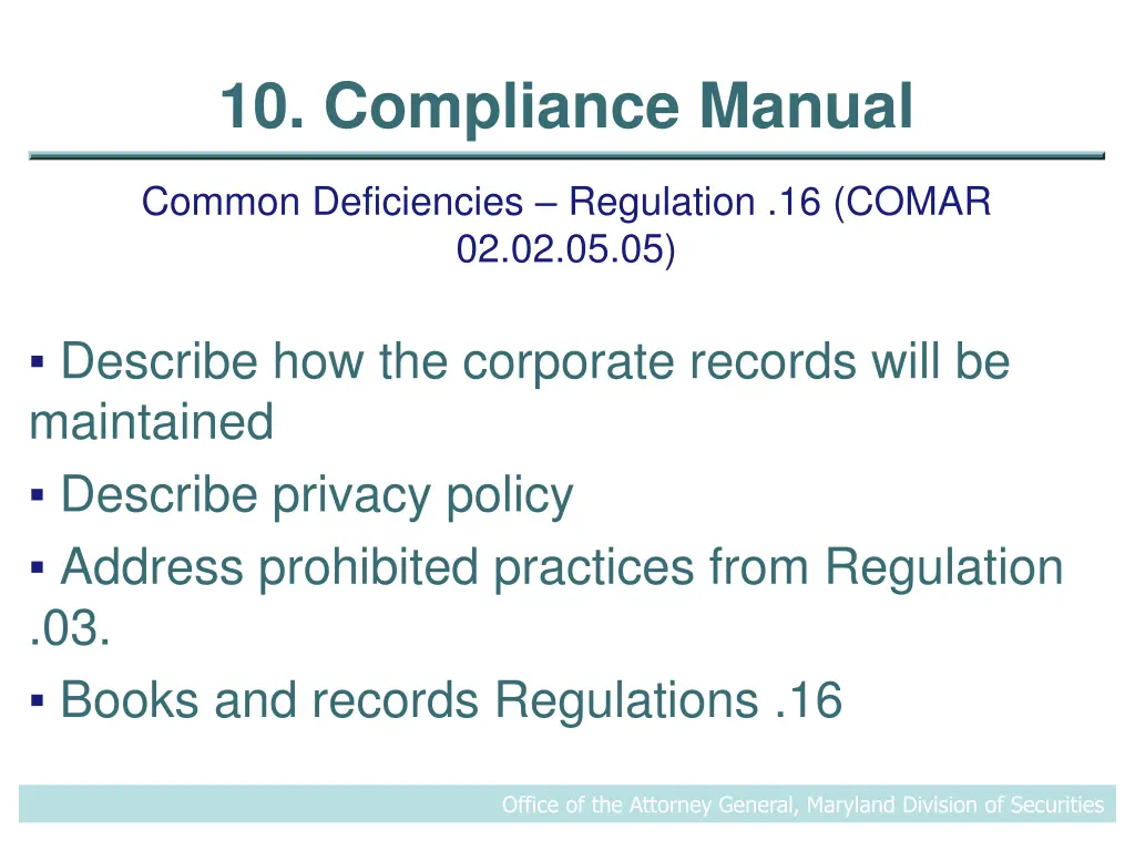 10 compliance manual 6