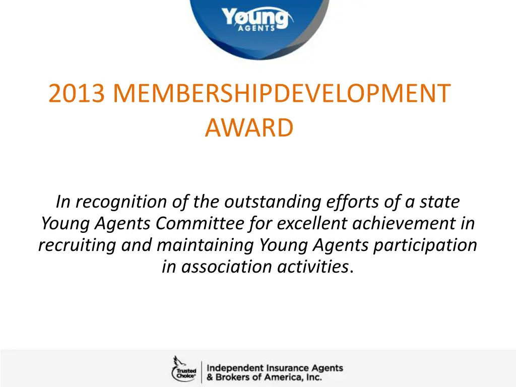 2013 membershipdevelopment award