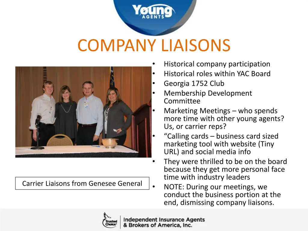 company liaisons