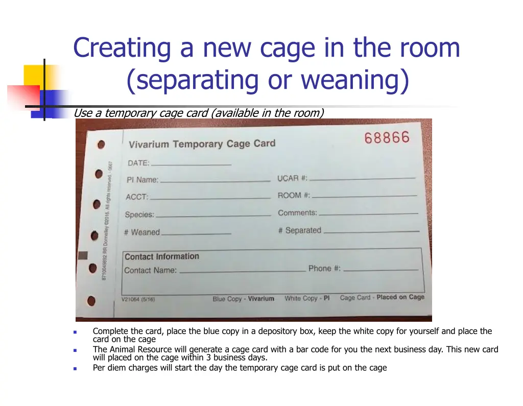 creating a new cage in the room separating 1