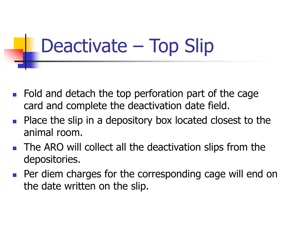 deactivate top slip