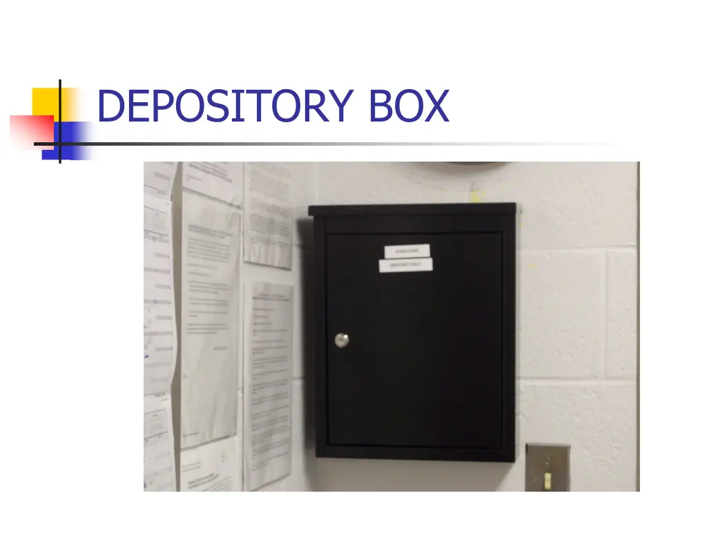 depository box 1