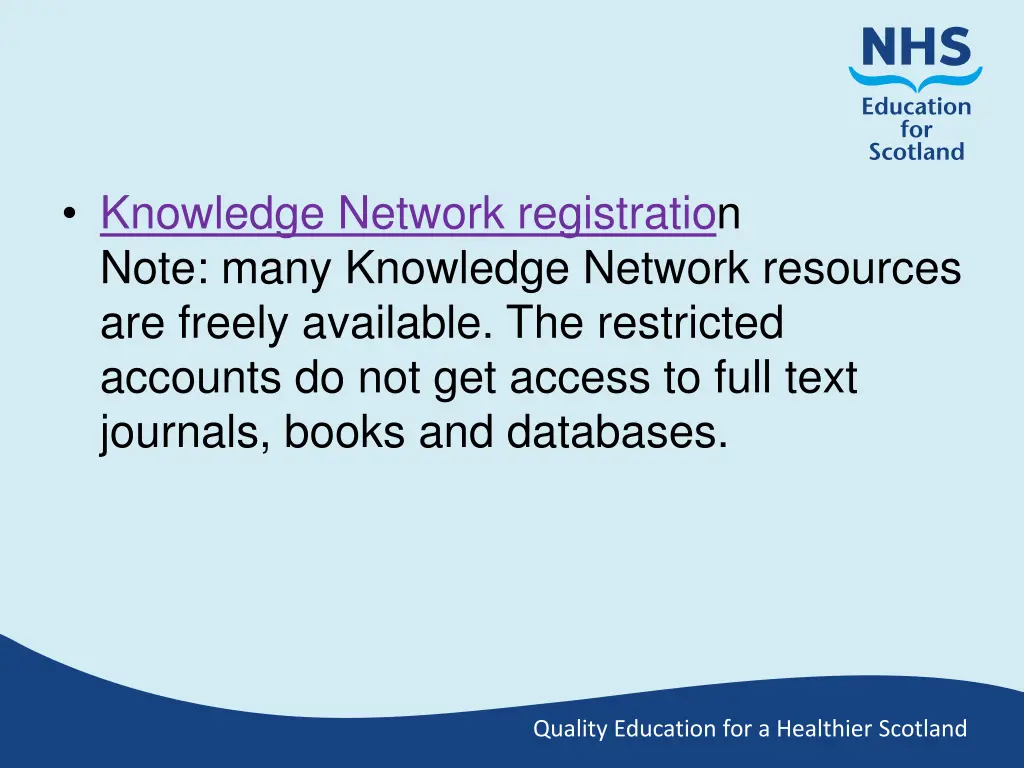 knowledge network registration note many