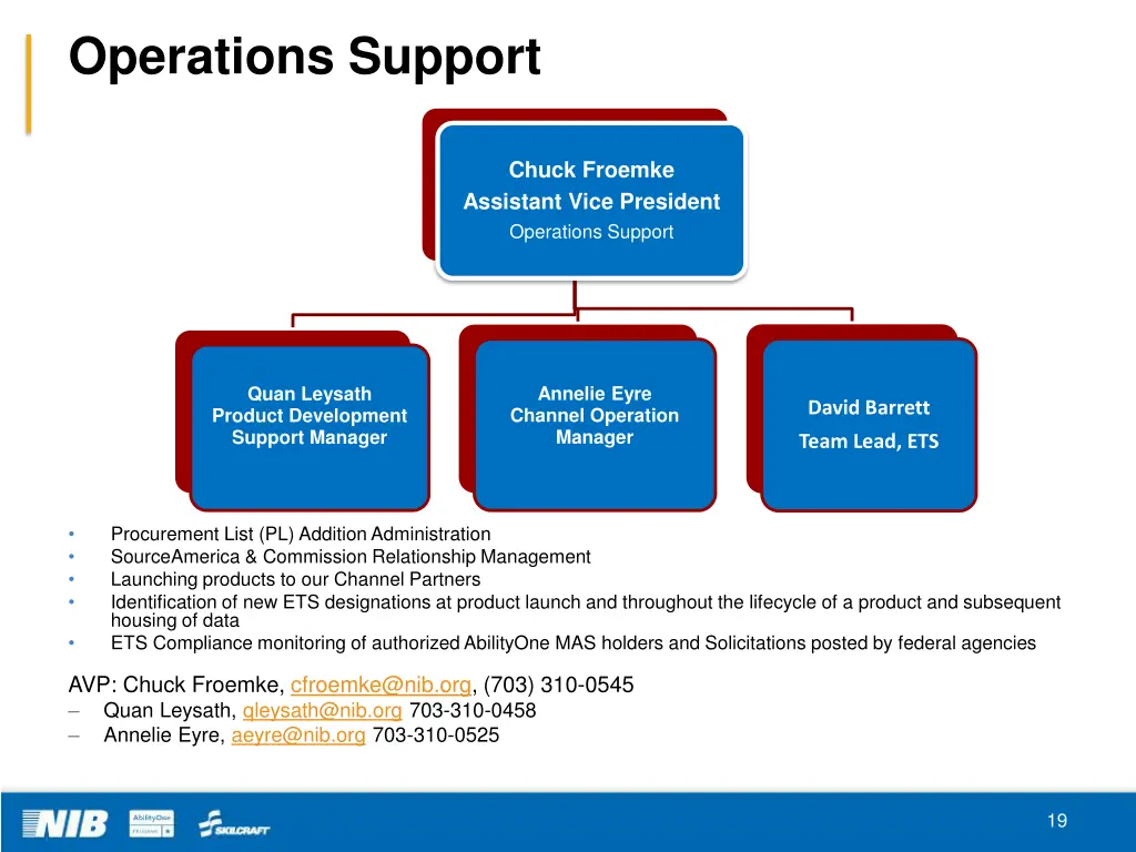 operations support