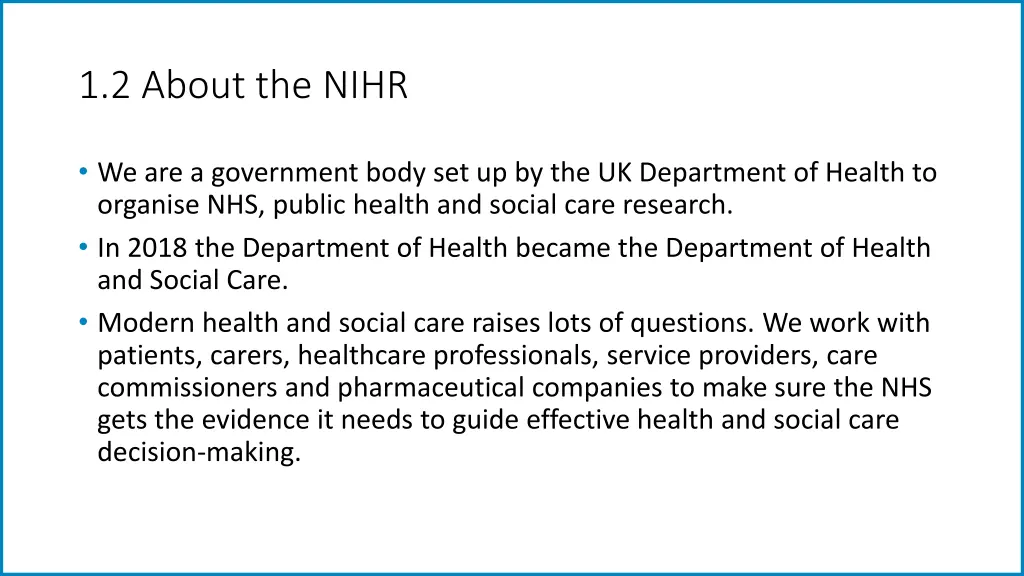 1 2 about the nihr