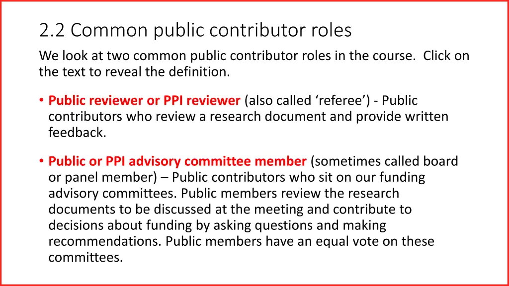 2 2 common public contributor roles