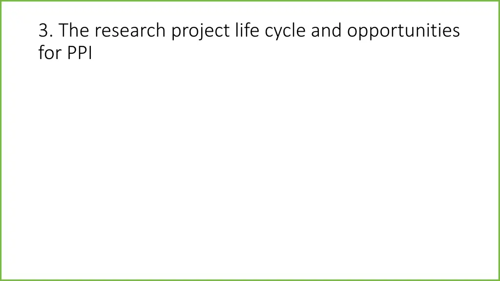 3 the research project life cycle