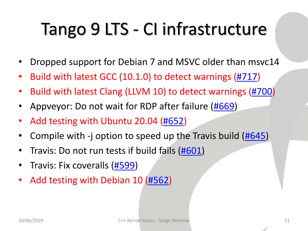 tango 9 lts ci infrastructure