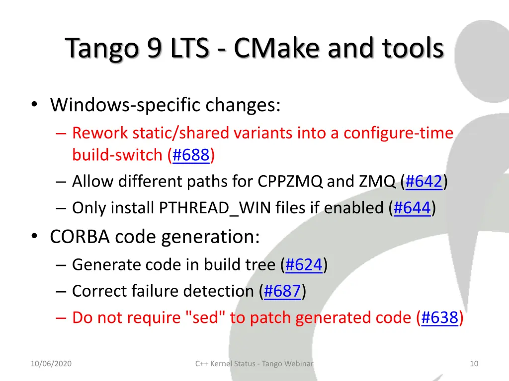 tango 9 lts cmake and tools 1