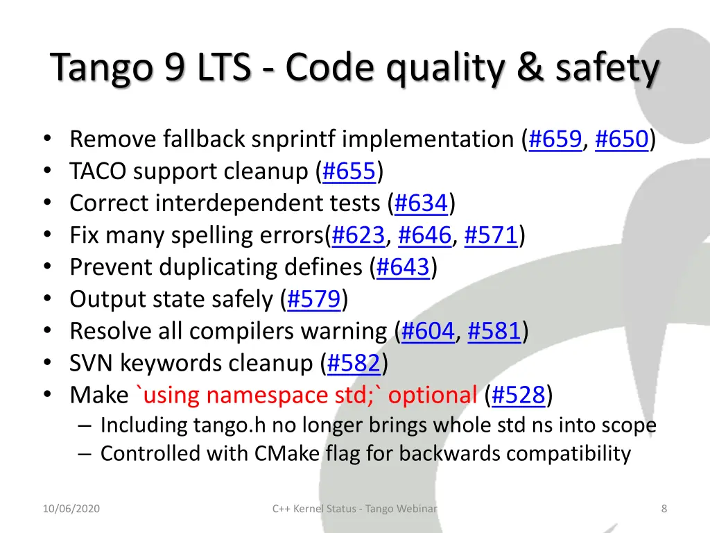 tango 9 lts code quality safety