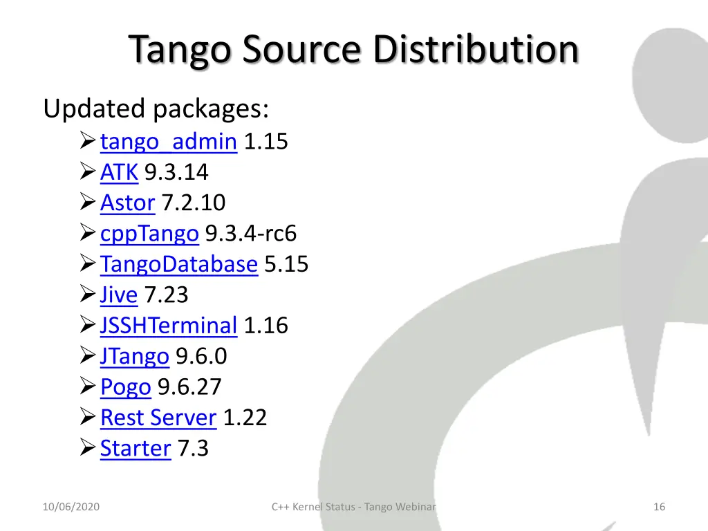 tango source distribution 1