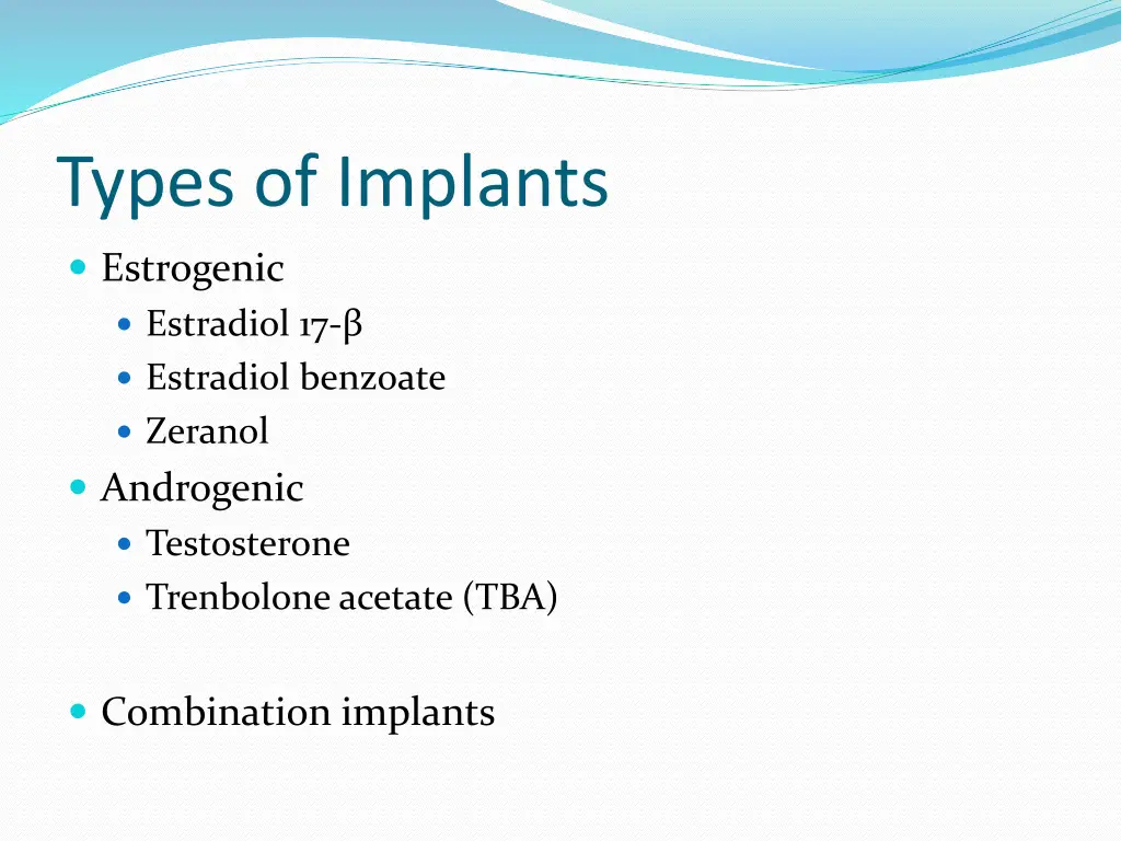 types of implants