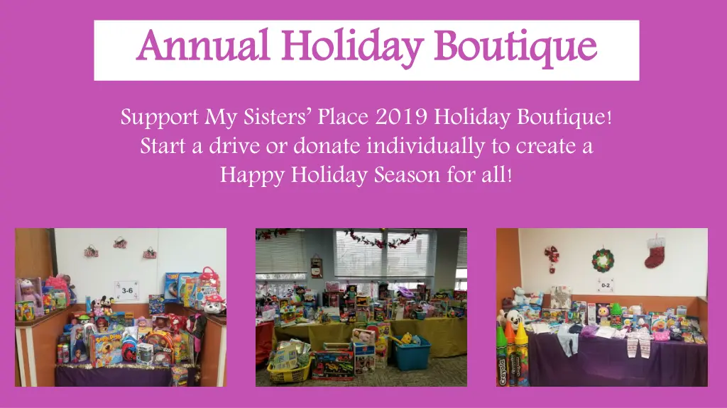 annual holiday boutique