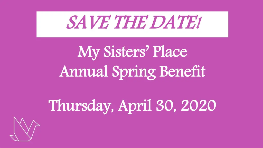 save the date my sisters place annual spring