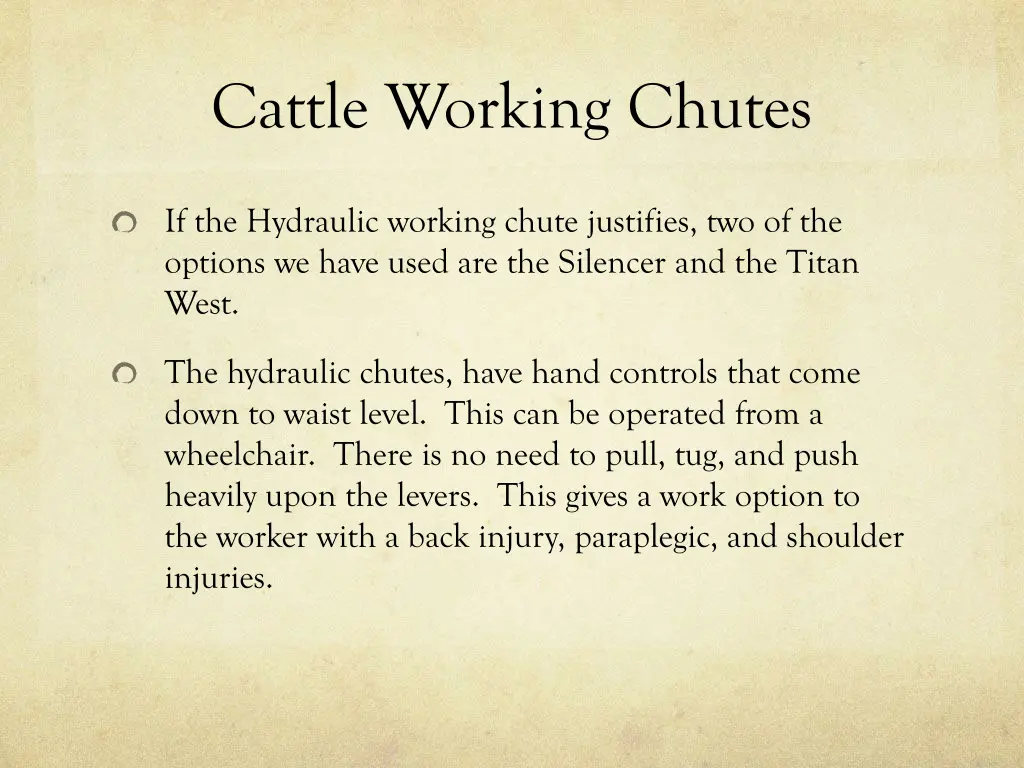 cattle working chutes 1