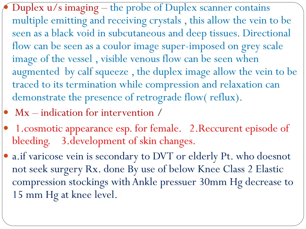 duplex u s imaging the probe of duplex scanner