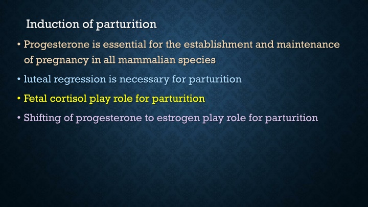 induction of parturition