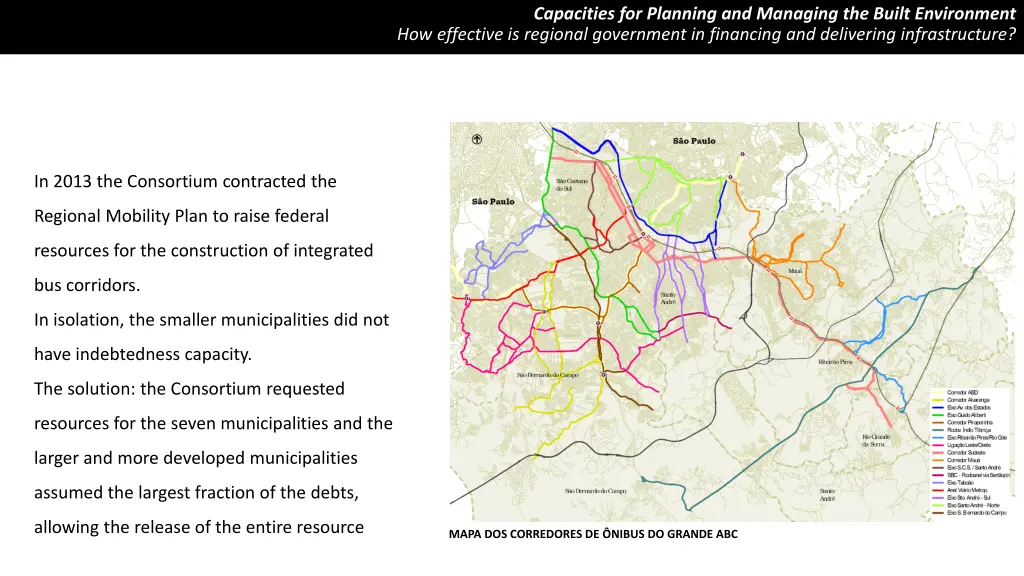 capacities for planning and managing the built