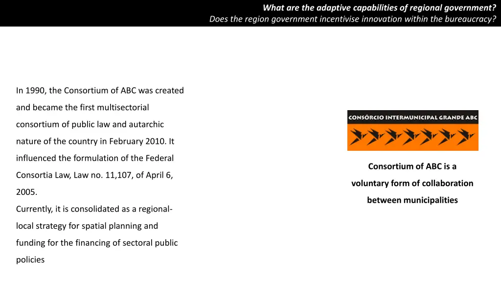 what are the adaptive capabilities of regional