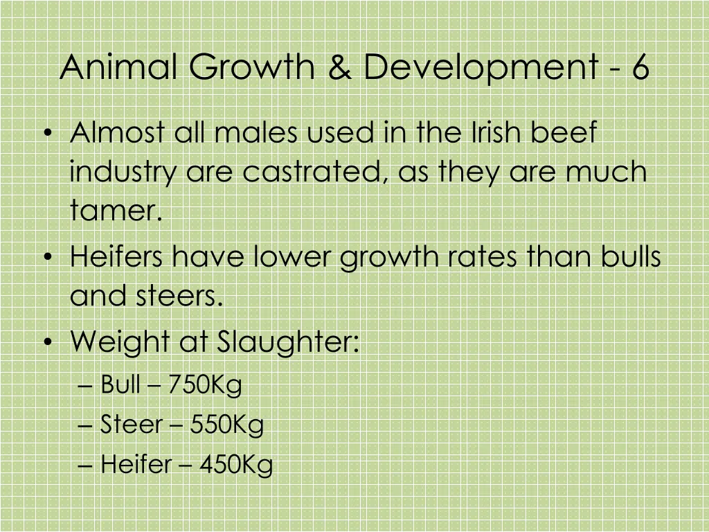 animal growth development 6