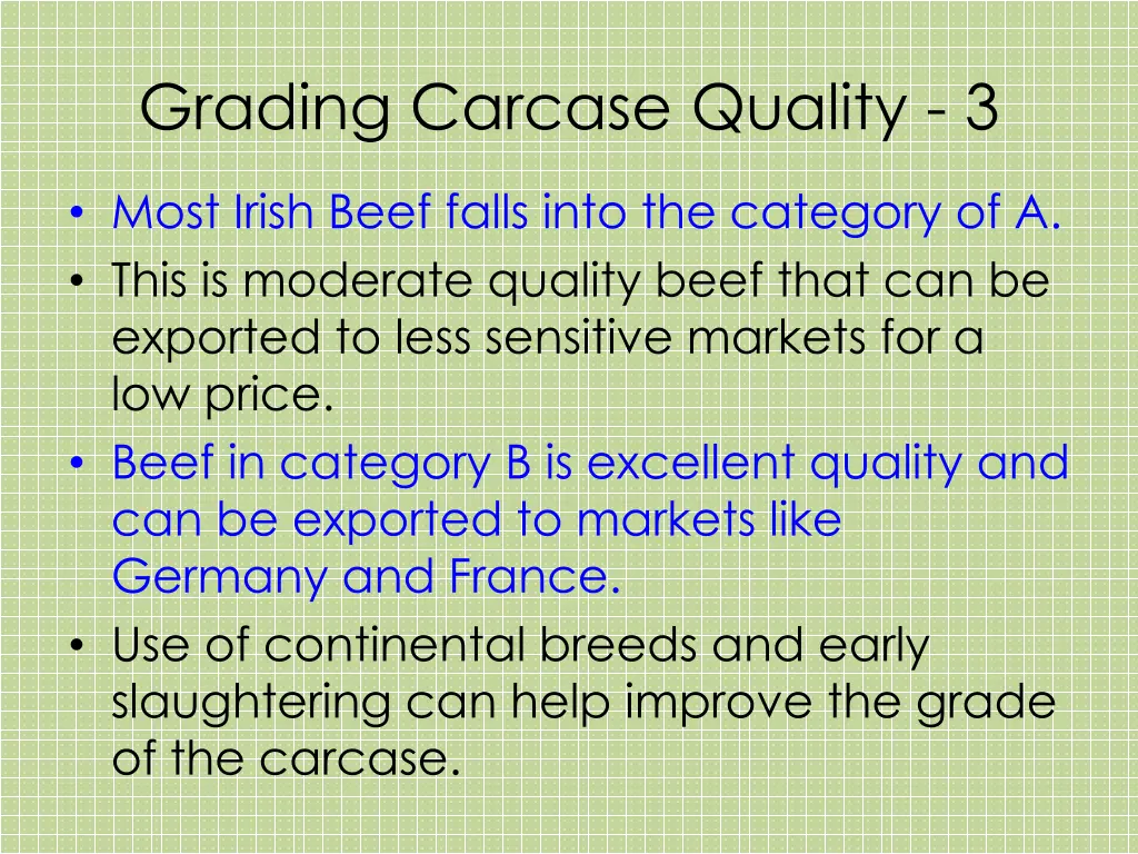 grading carcase quality 3