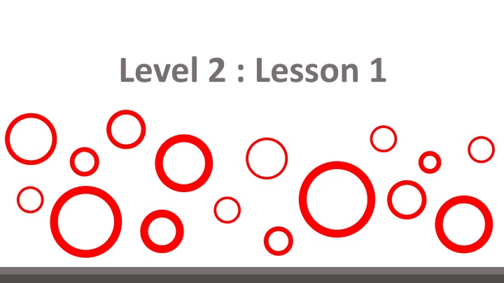 level 2 lesson 1