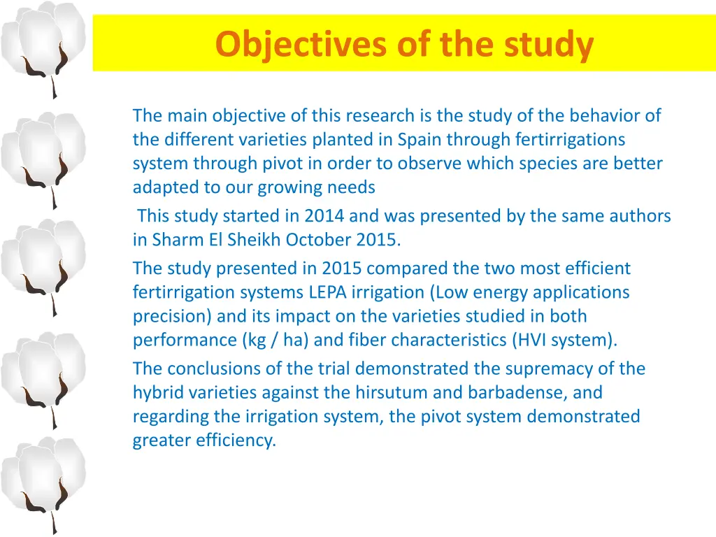 objectives of the study