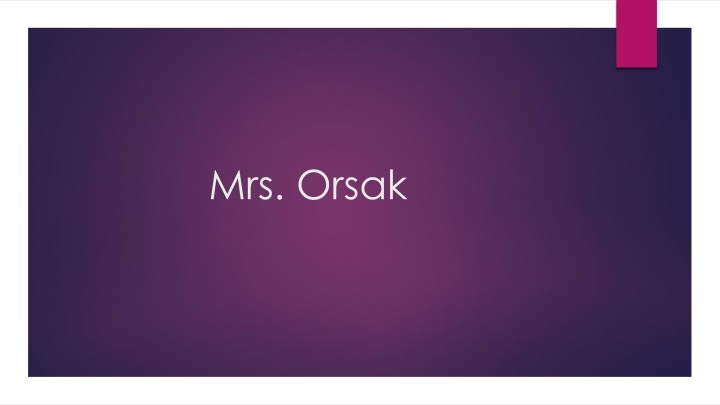 mrs orsak