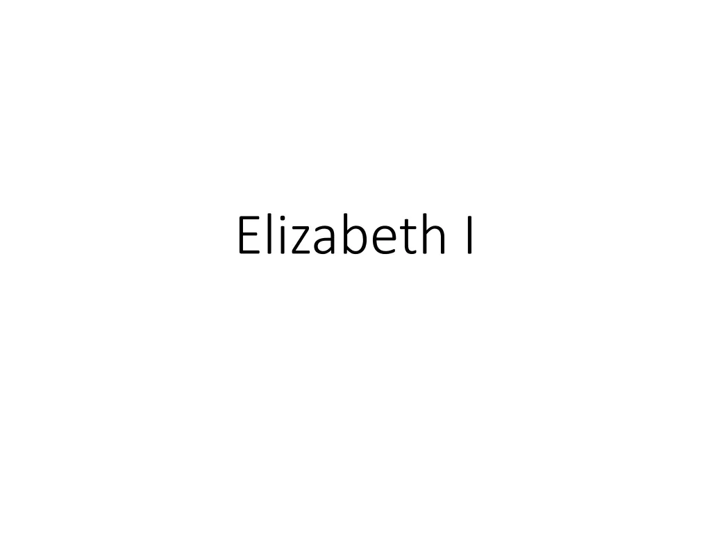 elizabeth i