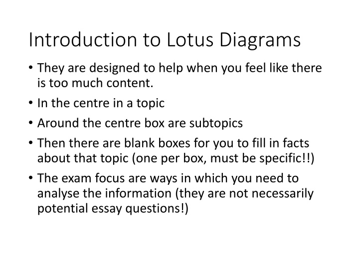 introduction to lotus diagrams