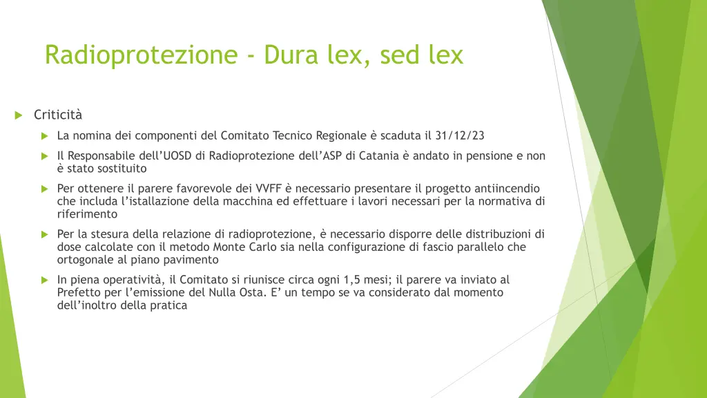 radioprotezione dura lex sed lex 1