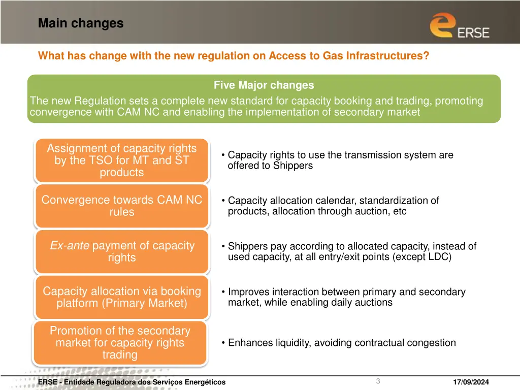 main changes