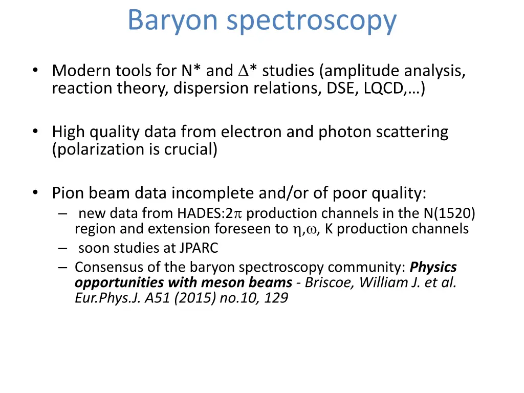 baryon spectroscopy