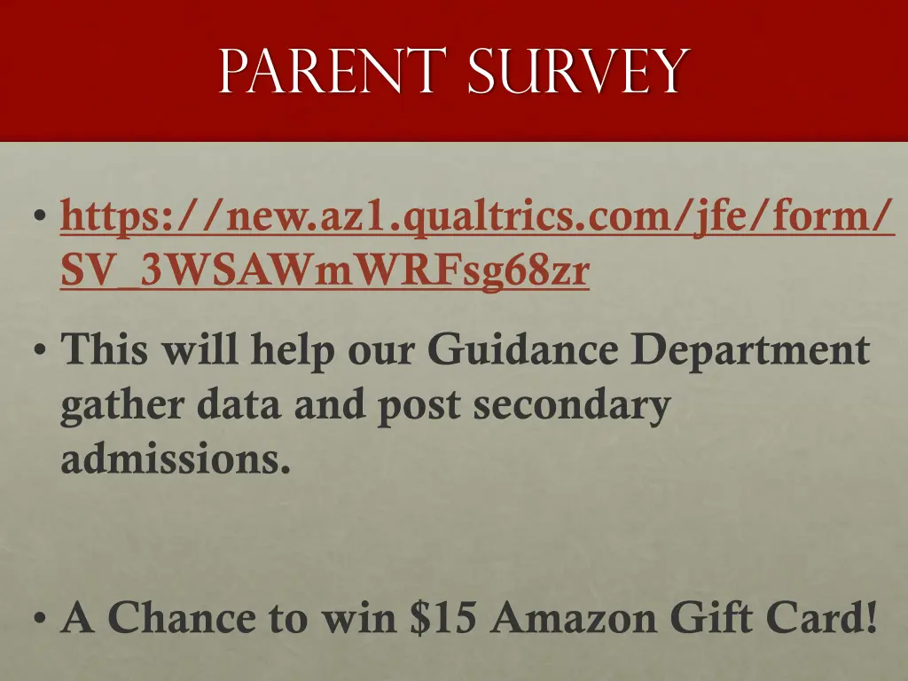 parent survey