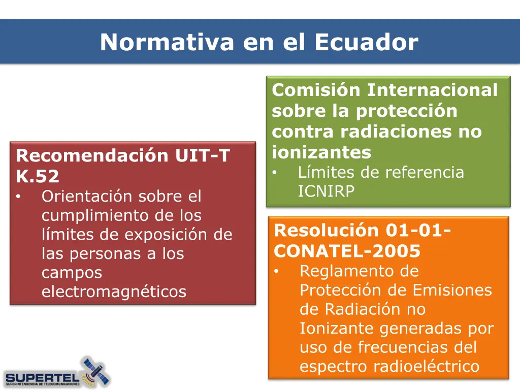 normativa en el ecuador