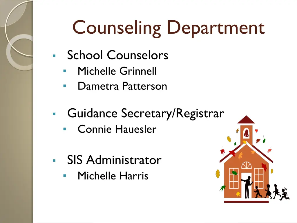 counseling department school counselors michelle