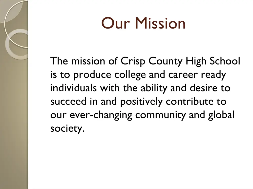 our mission