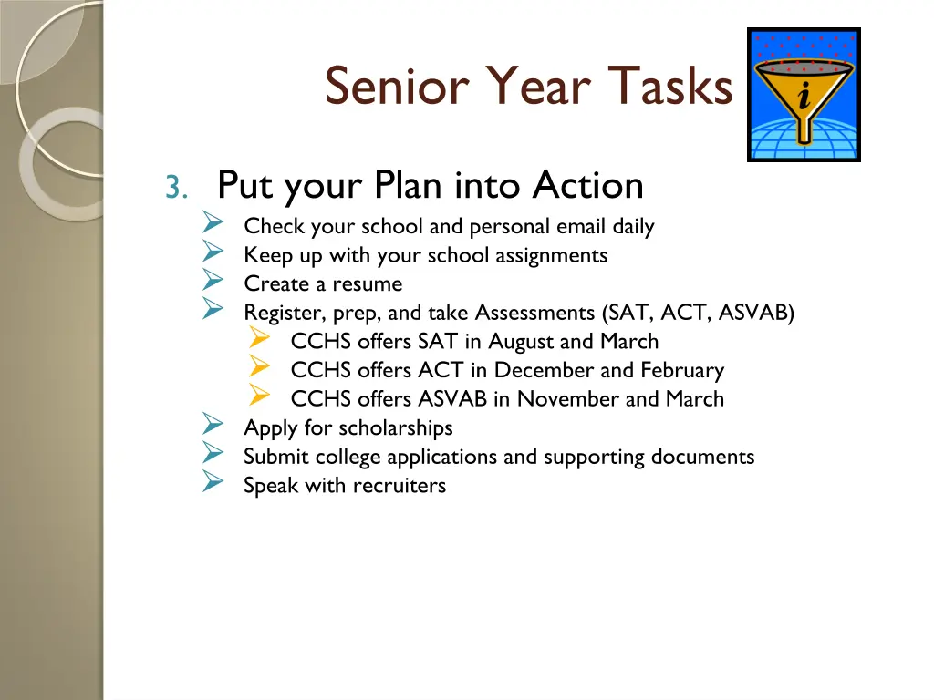 senior year tasks 2