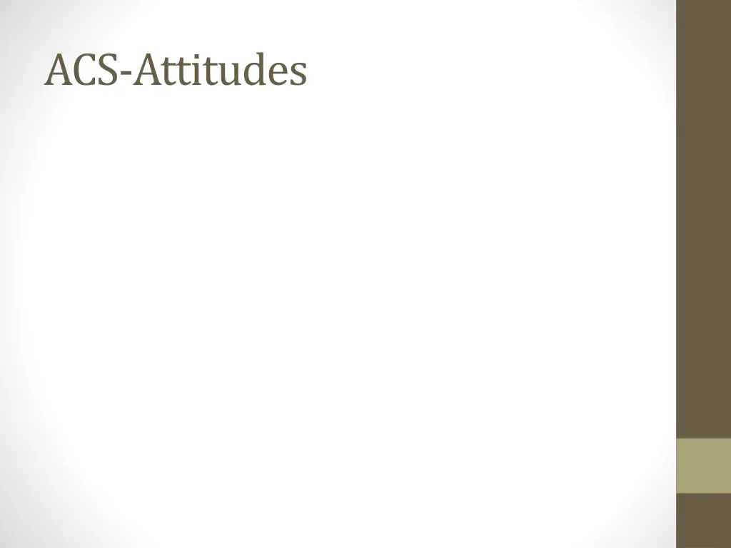 acs attitudes