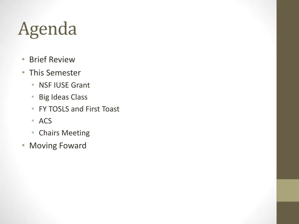 agenda